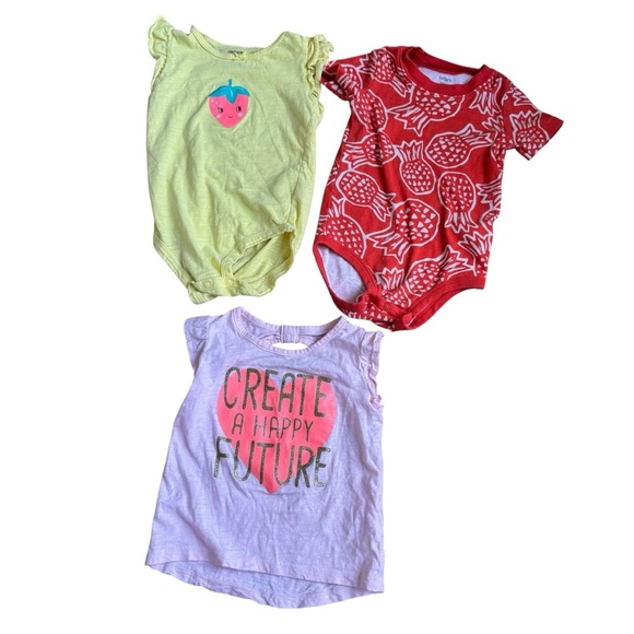 Bundle 18M Baby Girl 7PC Set Lot Summer Shorts Short Sleeve Tops - Picture 3 of 6